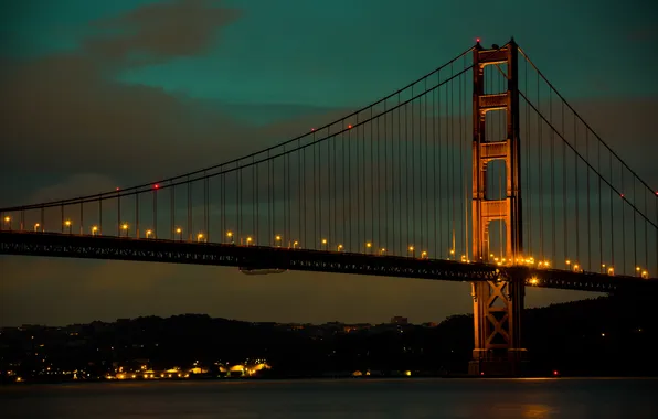 Мост, Калифорния, Сан-Франциско, Золотые Ворота, Golden Gate Bridge, California