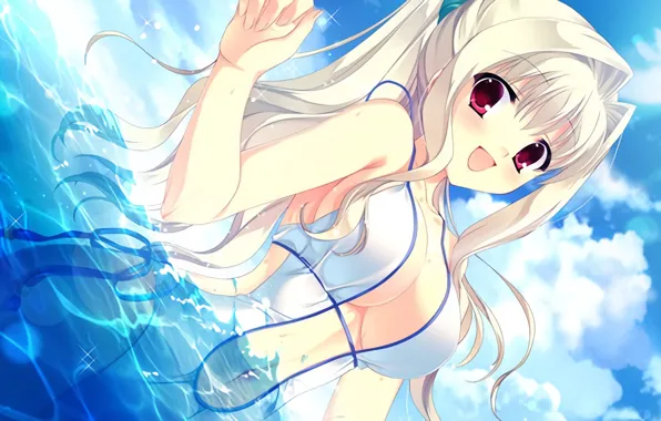 Girl, sexy, long hair, boobs, anime, beautiful, pretty, erotic