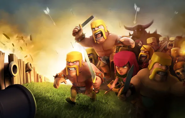 Battlefield, skull, girl, sword, game, woman, man, fight