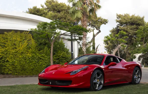 Картинка red, ferrari, 458, italia