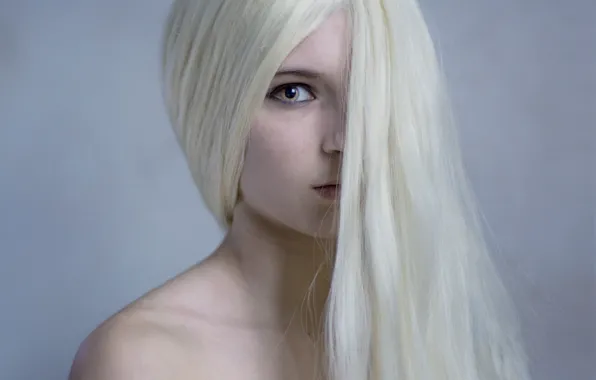 Картинка взгляд, девушка, портрет