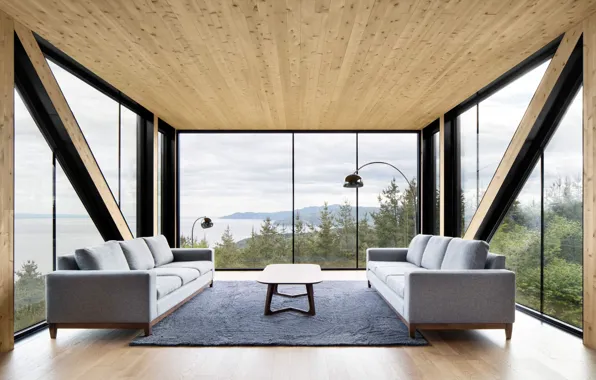 Вилла, интерьер, гостиная, Blanche Chalet