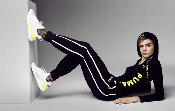 Стиль, модель, Cara Delevingne, актрисса, спортивный костюм
