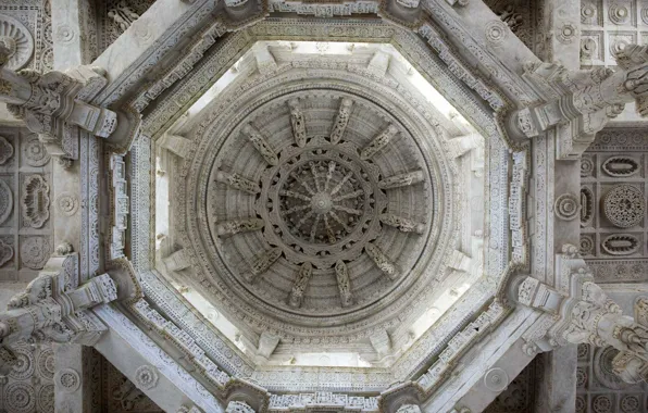 Индия, архитектура, Раджастхан, храм Ранакпур