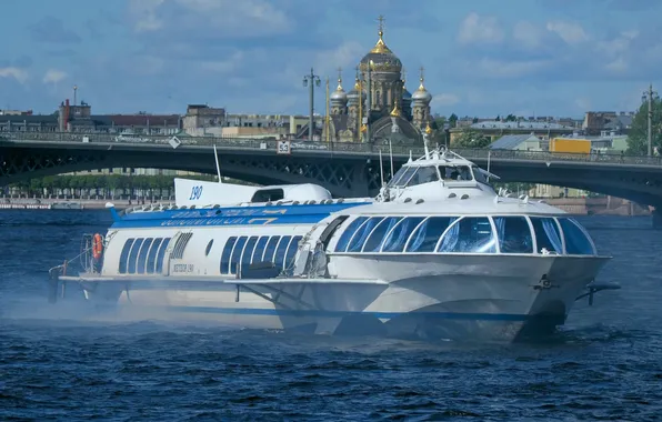 Теплоход, на подводных крыльях, Метеор-190