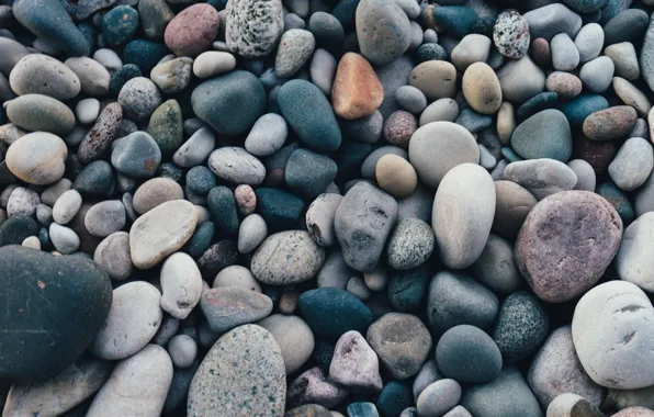 Colors, pattern, pebbles