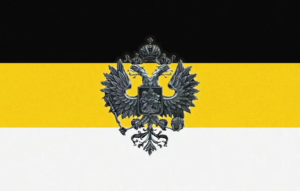 Картинка орел, флаг, Россия, империя, двуглавый