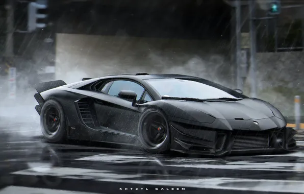 Картинка Lamborghini, future, ART, Khyzyl Saleem