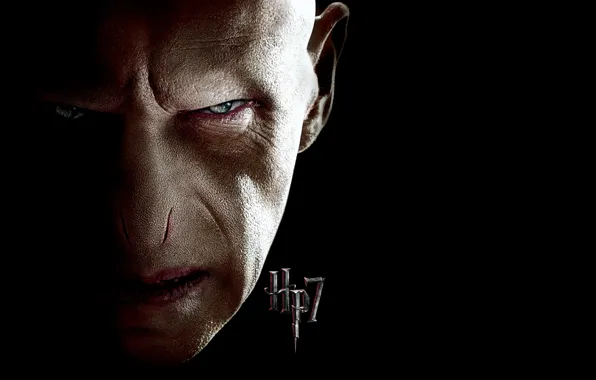 Злодей, зло, чёрный фон, Harry Potter, HP 7, Гарри Поттер и Дары Смерти, Волан-де-Морт, Harry …