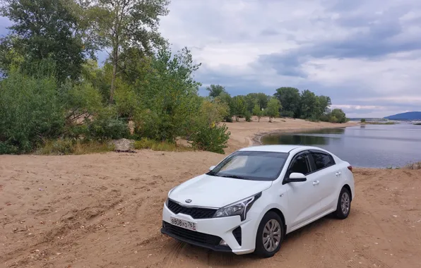 ПРИРОДА, ПЕСОК, РЕКА, KIA RIO