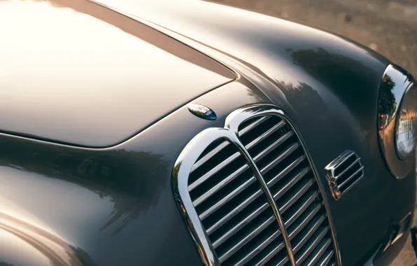 Maserati, logo, 1949, grille, Maserati A6 1500 GT