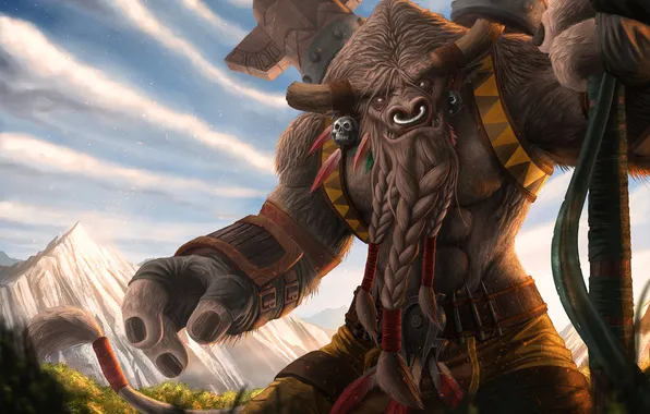 Картинка World of Warcraft, Warcraft, Hearthstone: Heroes of Warcraft, Cairne Bloodhoof