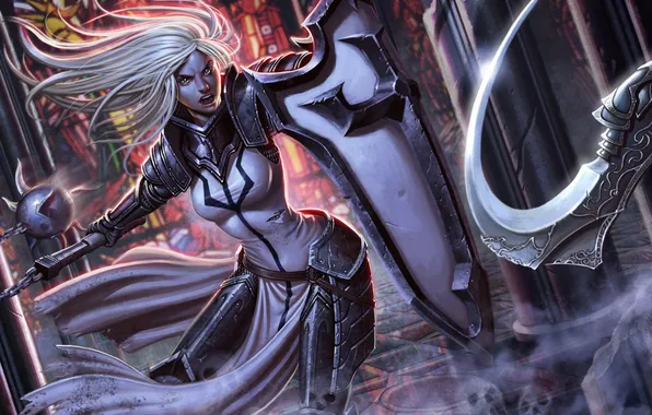 Картинка броня, щит, crusader, Diablo III: Reaper of Souls