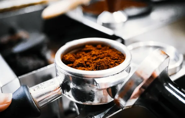 Machine, beans, coffee, ground