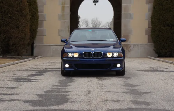 Картинка E39, M5, Daytime Running Lights, Dark blue