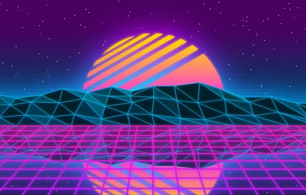 Солнце, Отражение, Музыка, Звезда, Стиль, Фон, 80s, Style