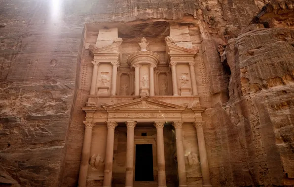 Скала, Petra, Jordan, Иордания