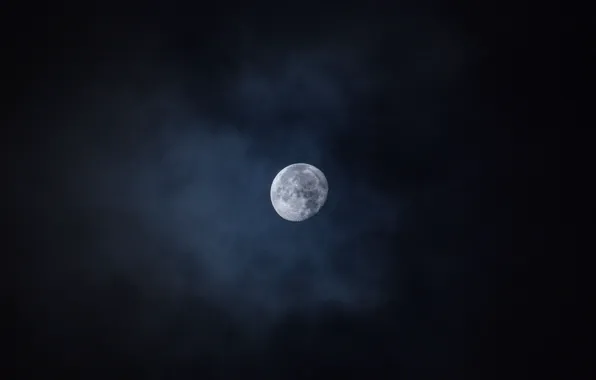 Небо, ночь, природа, луна