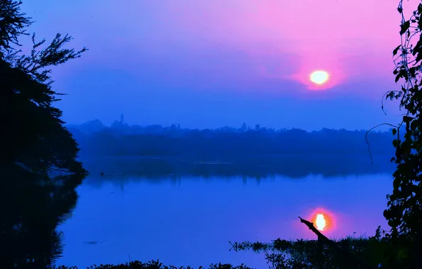 Clouds, Sky, Sun, Water, Sunrise, Dawn, Morning, Lake