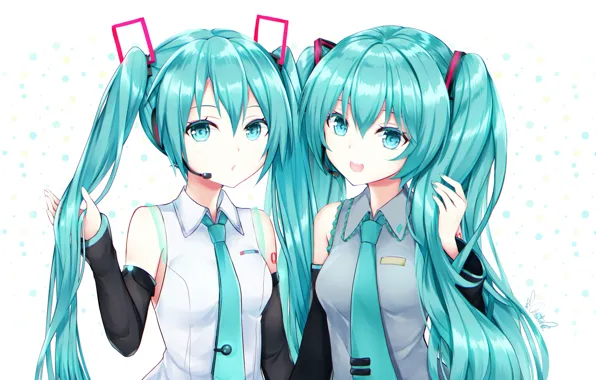 Девочки, Hatsune Miku, Vocaloid, Вокалоид, Хатсуне Мику