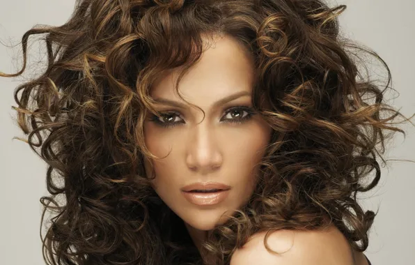 Взгляд, волосы, Jennifer Lopez