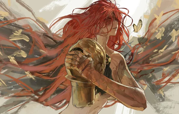 Девушка, бабочки, шрам, Elden Ring, Malenia, Blade of Miquella, нет руки, park ongjol