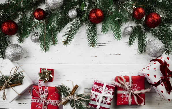 Шары, елка, Новый Год, Рождество, подарки, Christmas, balls, wood