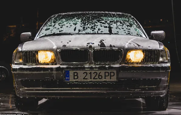 7series, wash, nigttime, bmwe38