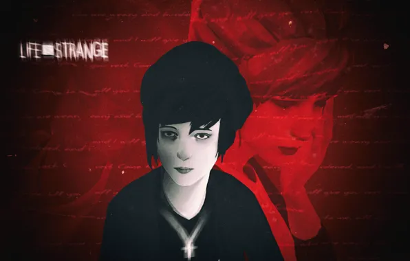 Печаль, игра, строки, боль, fan art, Life is strange, Kate marsh, Кейт Марш