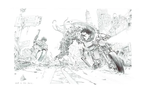 Weapons, futuristic, Sketch, Kim Jung Gi, persecution