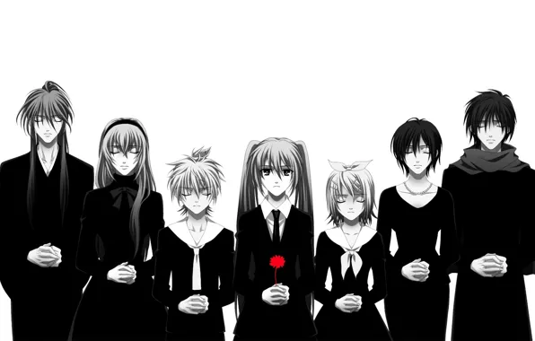 Картинка девушка, аниме, арт, парень, vocaloid