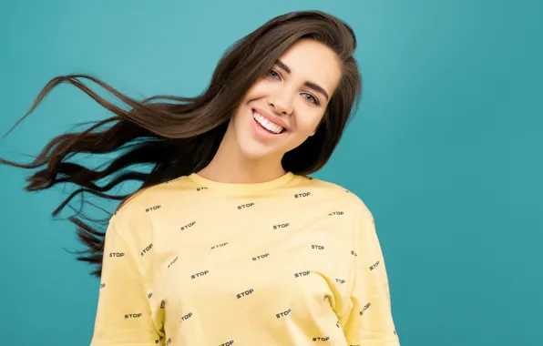 Улыбка, позитив, длинные волосы, long hair, smile, positive, милая девушка, cute girl