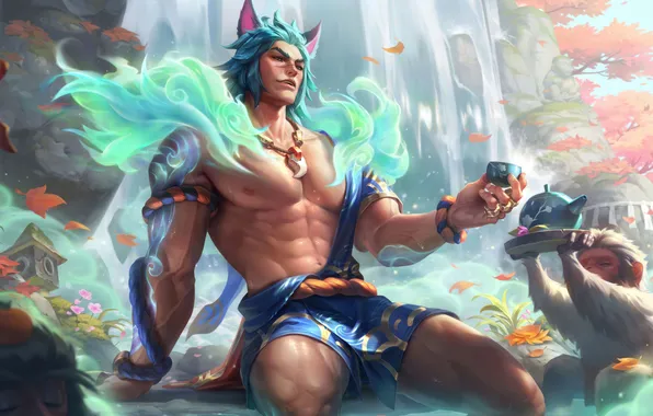 Мощь, чайник, game, character, ушки, персонаж, поднос, League of Legends