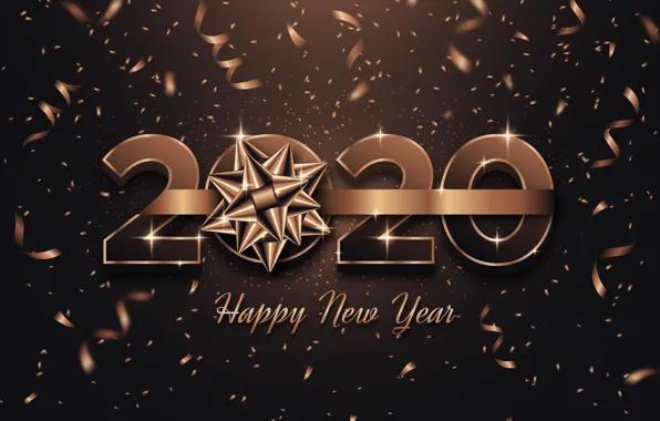 Праздник, Новый год, украшение, открытка, 2020, Конфетти, new-year-2020