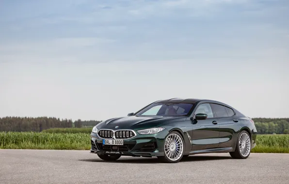 Картинка BMW, Green, Front, Side, Alpina, 2022, G16, Alpina B8