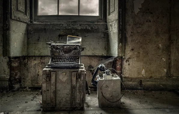 Картинка фон, телефон, Typewriter
