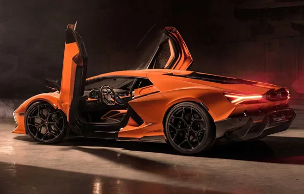 Lamborghini, суперкар, 2023, Lamborghini S.p.A., Revuelto, Lamborghini Revuelto, поднятые двери