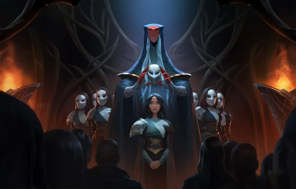 Люди, девушки, маска, посвящение, Legends of Runeterra
