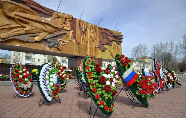 Победа, 9 мая, венки, памятник.