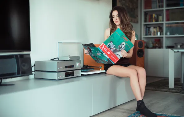 Лицо, музыка, комната, модель, пластинка, Chiara