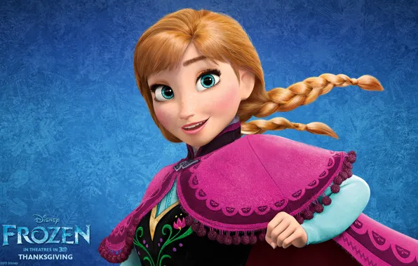 Картинка Frozen, Anna, Walt Disney, 2013, Холодное Сердце, Animation Studios