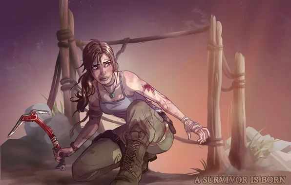 Картинка девушка, арт, концепт, лара, Tomb Raider Reborn Contest