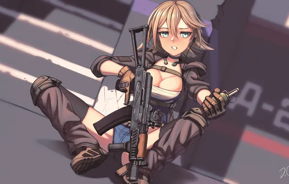 Anime, АКС-74У, AKS-74U, AK, Escape from Tarkov, АК, EFT, AKSU