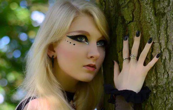 Blonde, Look, Maria Amanda, Stock, Romantic Goth