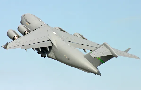 Небо, самолёт, стратегический, военно-транспортный, C-17, McDonnell Douglas, Globemaster III