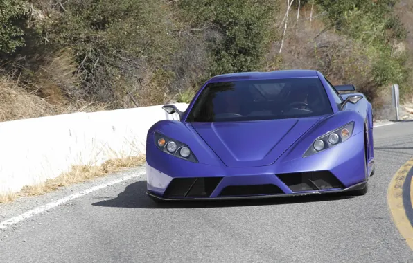 Дорога, машина, цвет, supercar, road, auto, power, carbon