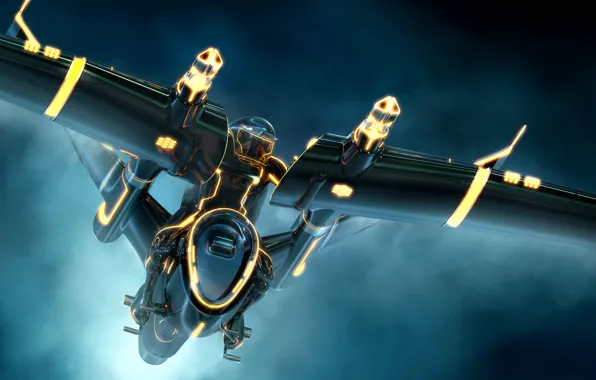 Трон: Наследие, транспортное средство, TRON Legacy, Daniel Simon, Даниэль Саймон, Three Man Light Jet