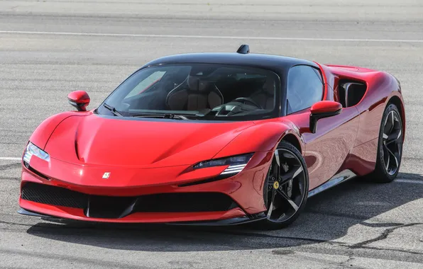 Ferrari, суперкар, supercar, Stradale, 2020, Ferrari SF90, Ferrari SF90 Stradale, Ферарри