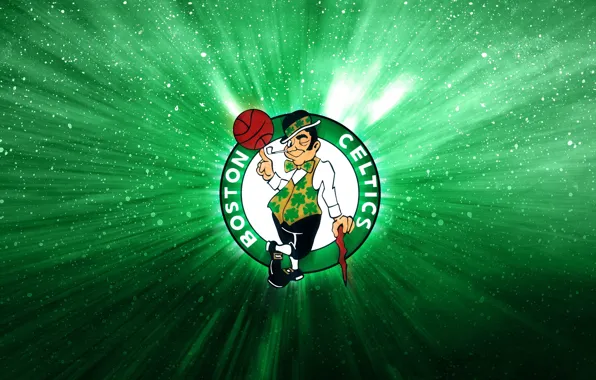 Зеленый, Баскетбол, Логотип, Boston, NBA, Celtics