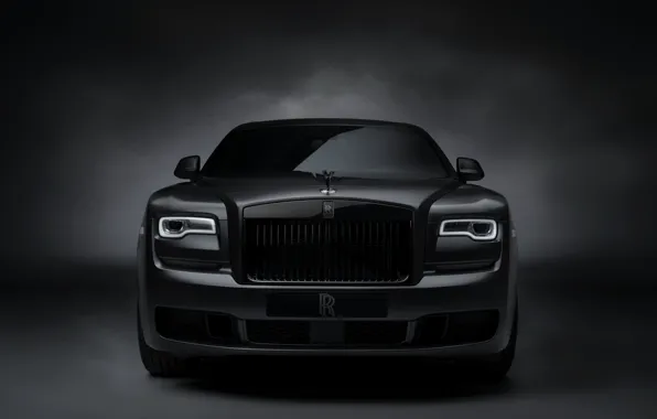 Rolls-Royce, Ghost, вид спереди, Black Badge, 2019